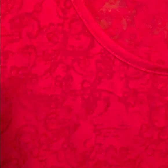 Sheer Red Long Sleeve - Picture 4 of 4